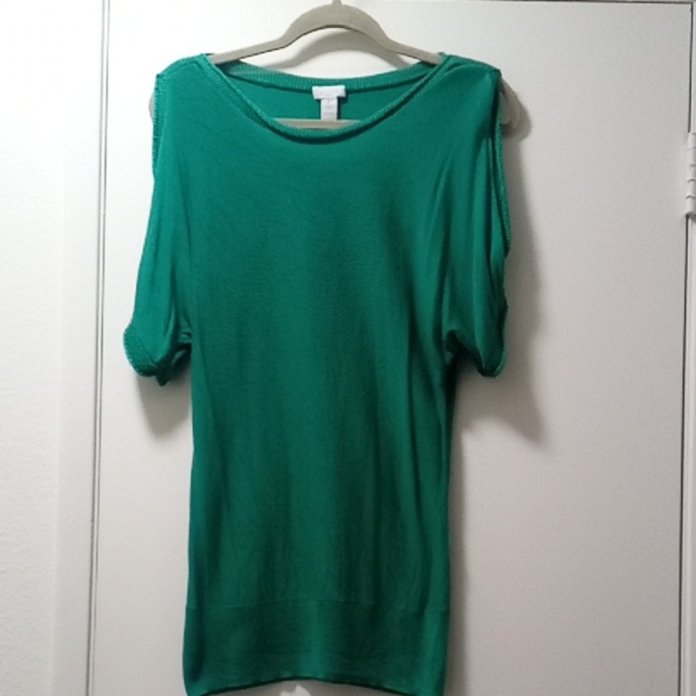 Chico's Vibrant Green Knit Top